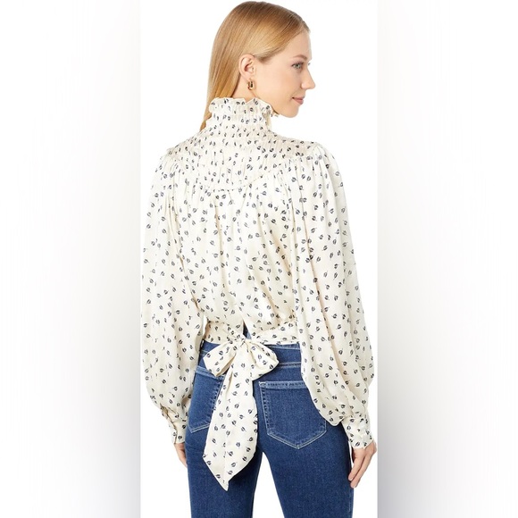 Bishop + Young Tucker Smock Neck Top - Picture 2 of 2